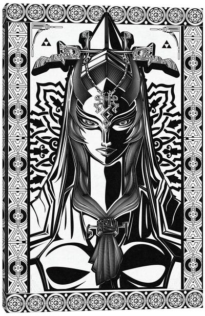 Lady Of Twilight Canvas Art Print - Video Game Art