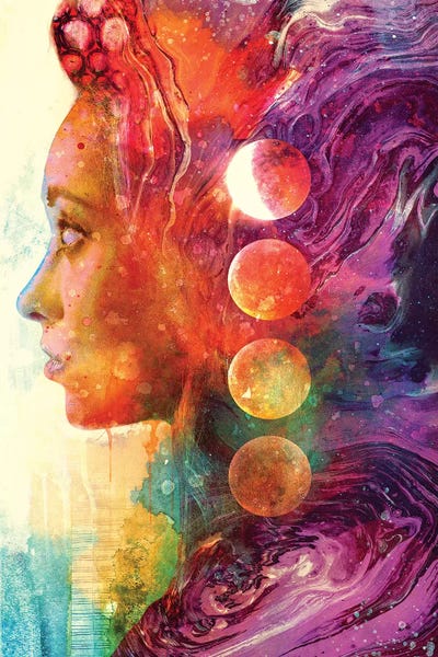 Luna Goddess by Barrett Biggers framed wall art