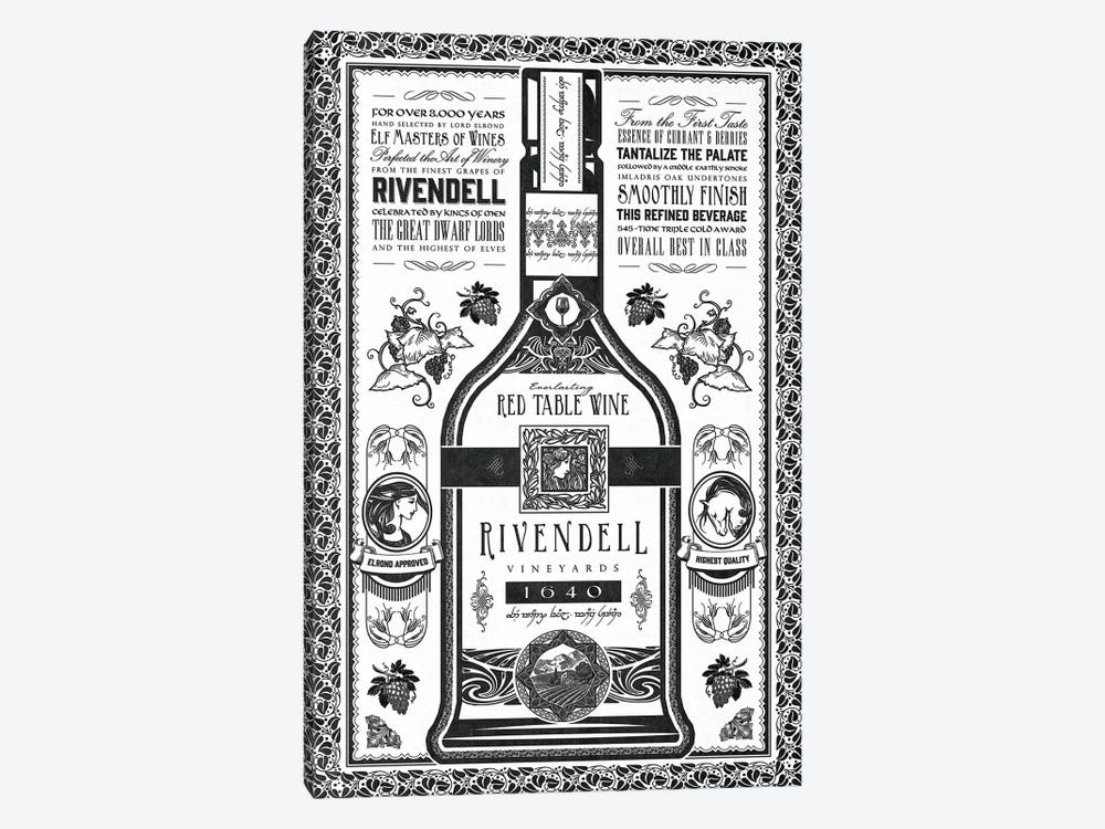 One Wine To Drink Them All by Barrett Biggers 1-piece Canvas Wall Art