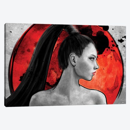 Red Warrior Canvas Print #BBI85} by Barrett Biggers Canvas Wall Art