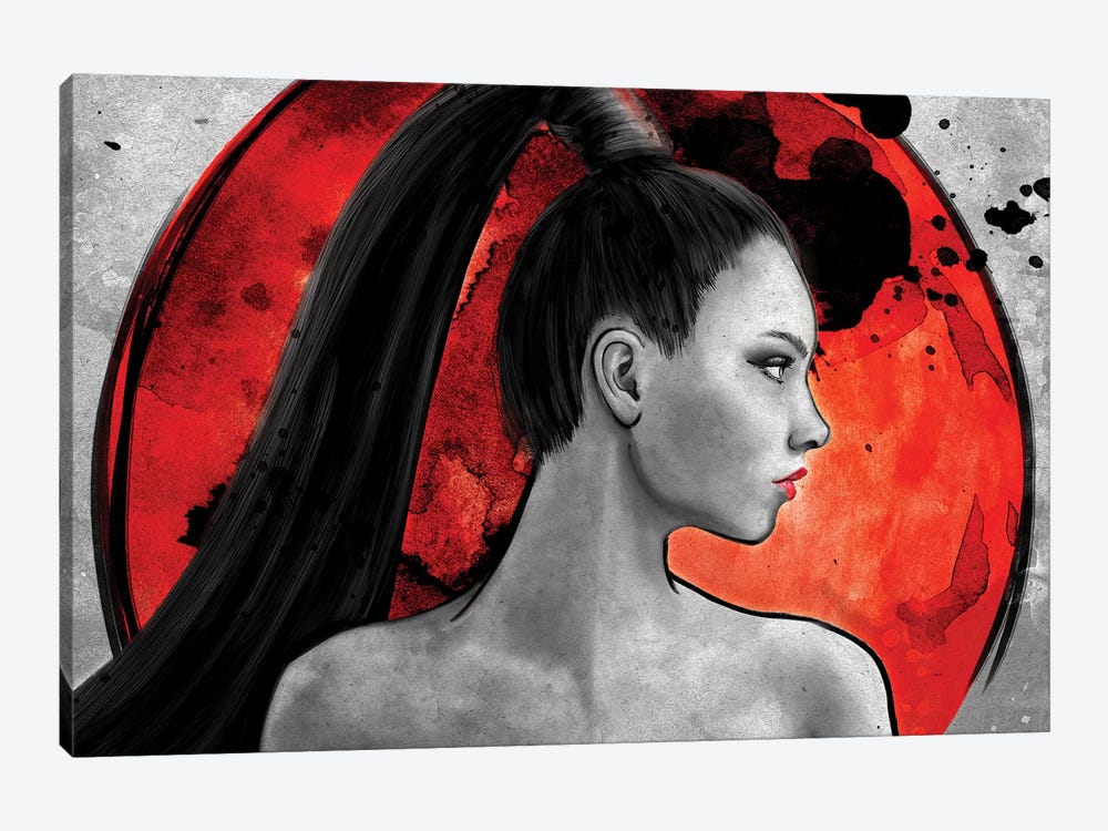Red Warrior by Barrett Biggers 1-piece Canvas Print