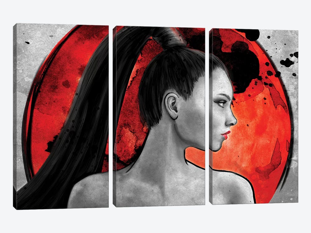 Red Warrior by Barrett Biggers 3-piece Art Print