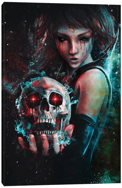 Skull Mage Canvas Art Print - Barrett Biggers