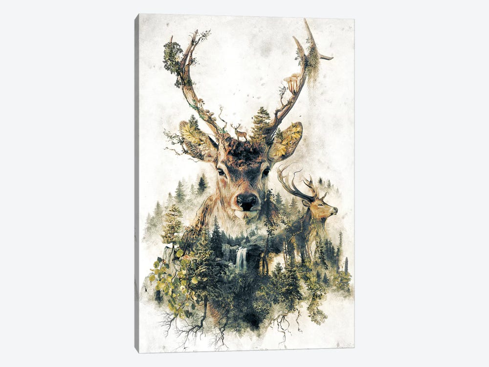 Surreal Deer by Barrett Biggers 1-piece Canvas Artwork