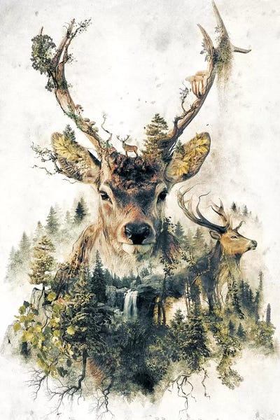 Deer: Surreal Deer by Barrett Biggers
