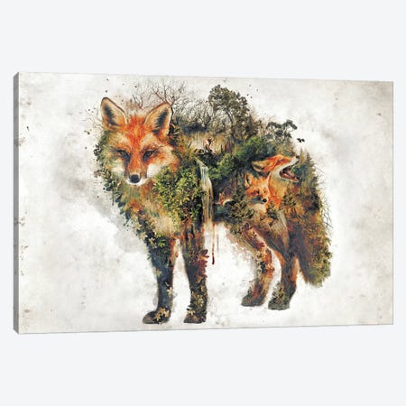 Surreal Fox Canvas Print #BBI92} by Barrett Biggers Canvas Wall Art