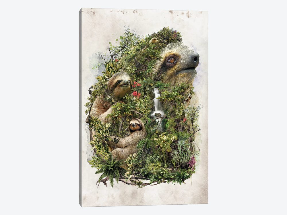 Surreal Sloth by Barrett Biggers 1-piece Canvas Print