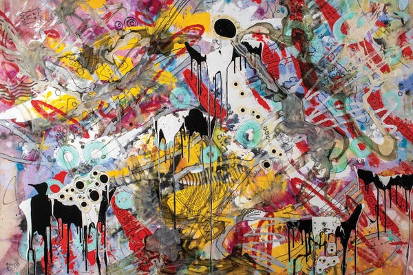 Similar To Jackson Pollock: Close Personal Bird Friend by Blake Brasher