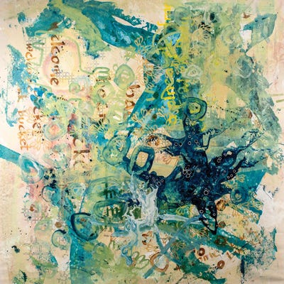 Welcome Back Bucket by Blake Brasher metal wall art