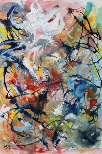 Similar To Jackson Pollock: Entanglement 70 (King Of The Dust Bunnies) by Blake Brasher