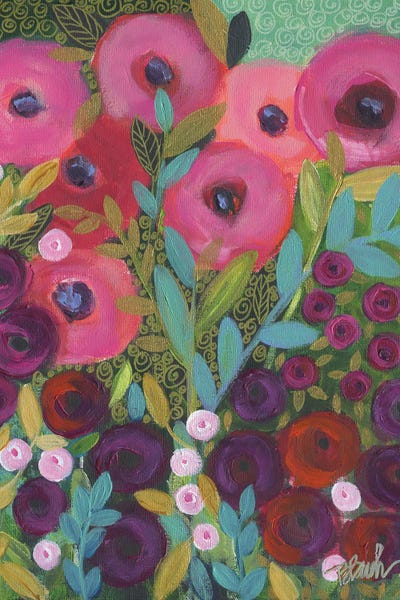 Fancy Place by Brenda Bush framed canvas print