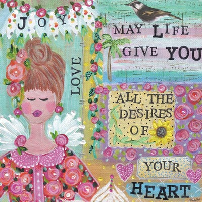 You Deserve It All by Brenda Bush framed canvas print