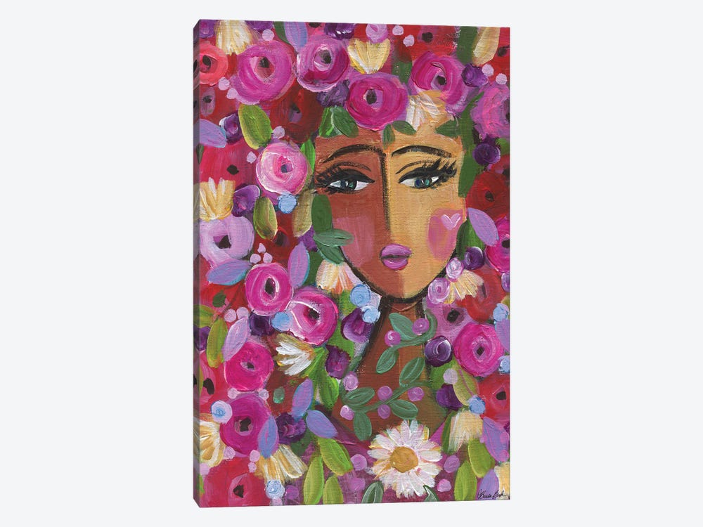 Flower Love by Brenda Bush 1-piece Canvas Wall Art