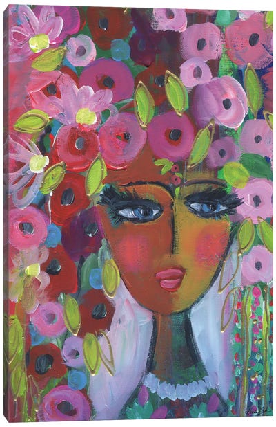 She Has A Softer Side Canvas Art Print - Brenda Bush