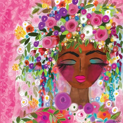 She Dreams In Pink by Brenda Bush canvas print