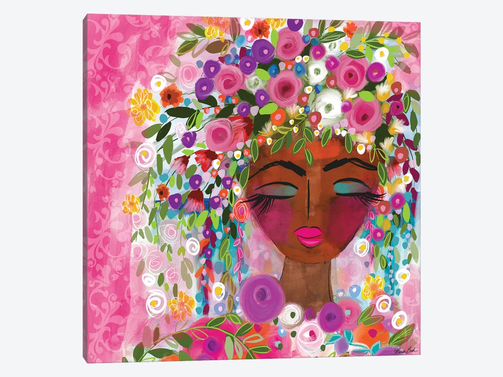 She Dreams In Pink by Brenda Bush 1-piece Canvas Print