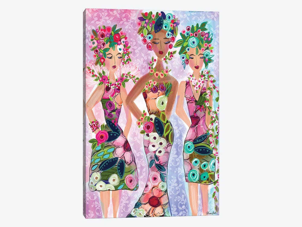 Extravagant Girls by Brenda Bush 1-piece Canvas Print