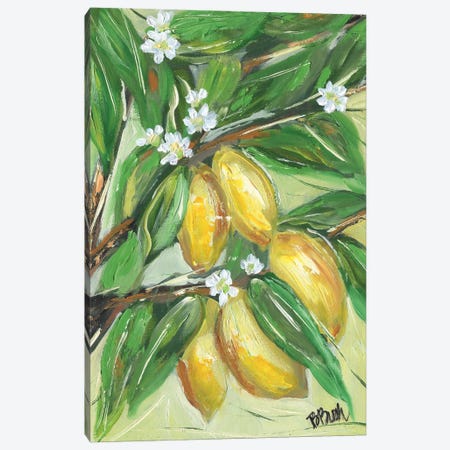 Love Lemons Canvas Print #BBN137} by Brenda Bush Canvas Artwork