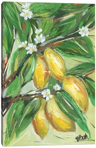 Love Lemons Canvas Art Print - Lemon & Lime Art