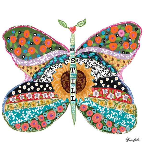 Butterflies and Flowers: Be Still by Brenda Bush