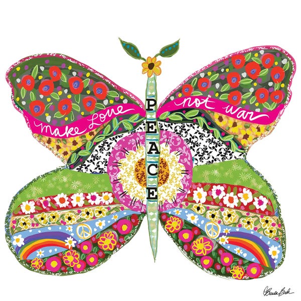 Butterflies and Flowers: Peace by Brenda Bush