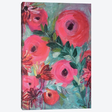 Pretty In Pink Canvas Print #BBN165} by Brenda Bush Art Print