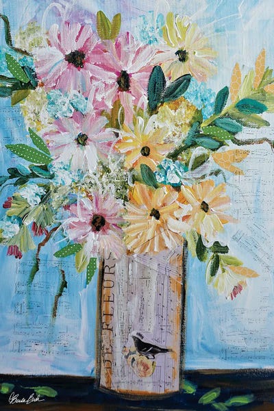 De Fleur by Brenda Bush framed canvas print