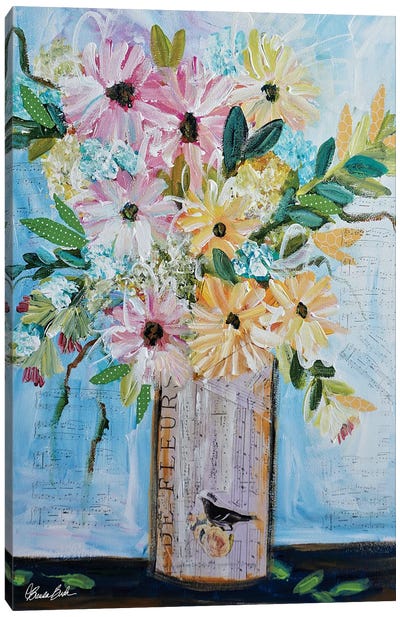 De Fleur Canvas Art Print - Brenda Bush