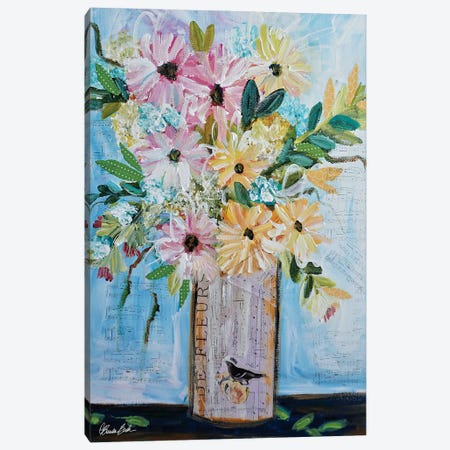 De Fleur Canvas Print #BBN171} by Brenda Bush Canvas Art Print