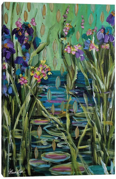 Zen Water Lilies Canvas Art Print - Brenda Bush