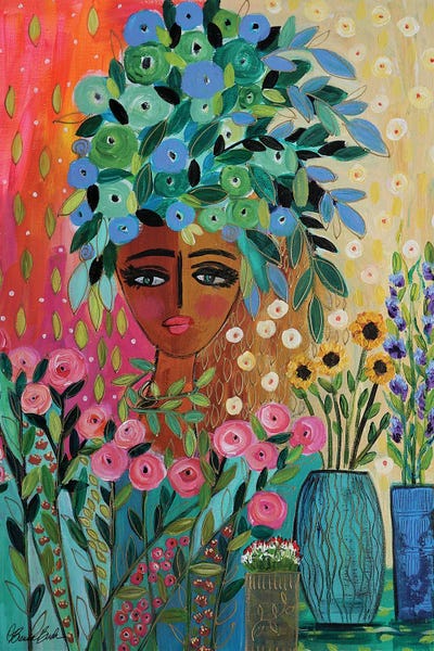 Green Goddess by Brenda Bush canvas print