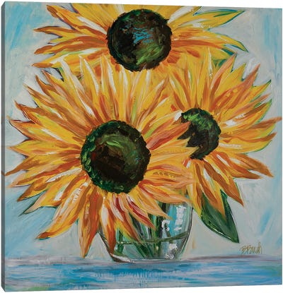 Sunshine In A Vase Canvas Art Print - Brenda Bush