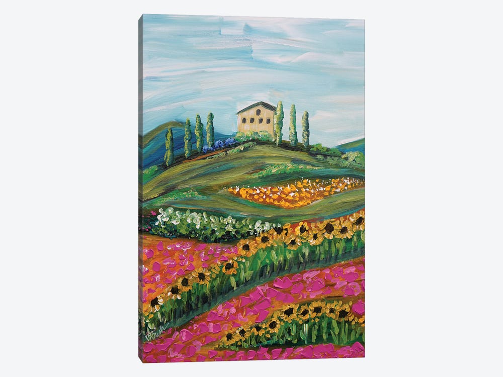 Tuscany Flowers by Brenda Bush 1-piece Canvas Artwork