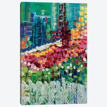 Flowers In The City Canvas Print #BBN190} by Brenda Bush Canvas Art Print