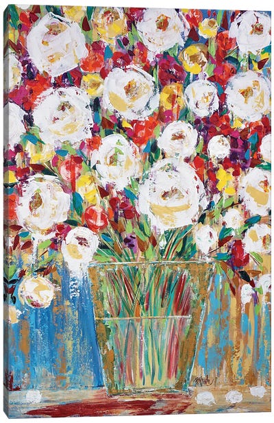 Fresh Bouquet Canvas Art Print - Brenda Bush