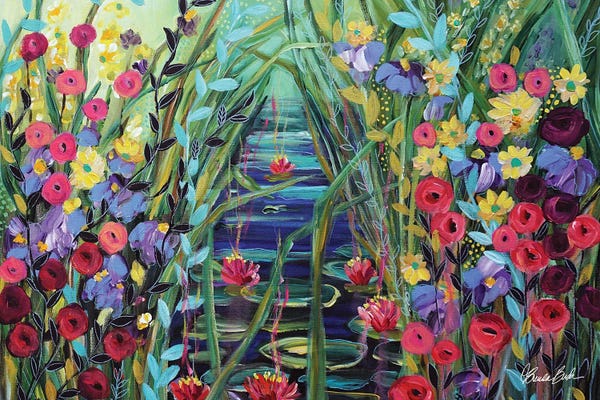 Water Lilies: Visiting The Pond by Brenda Bush