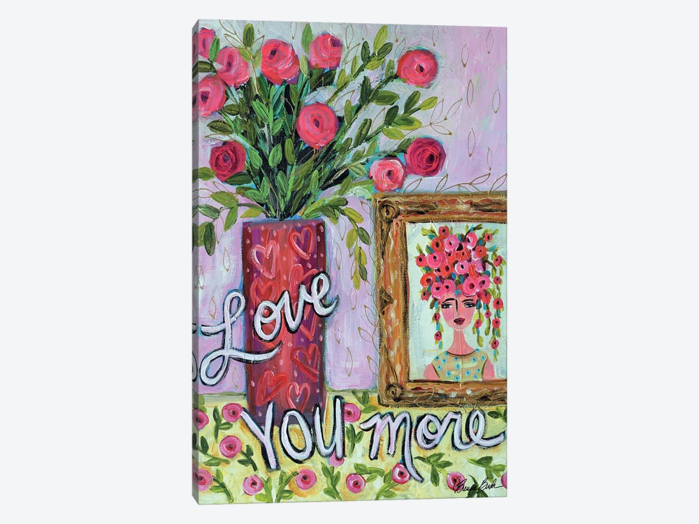 Love You More by Brenda Bush 1-piece Canvas Art