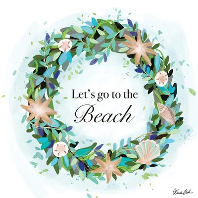 Let's Go To The Beach by Brenda Bush multi panel art