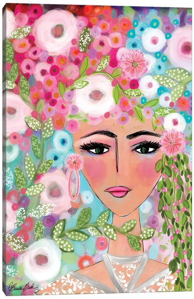 Chantilly Lace And A Pretty Face Canvas Art Print - Brenda Bush