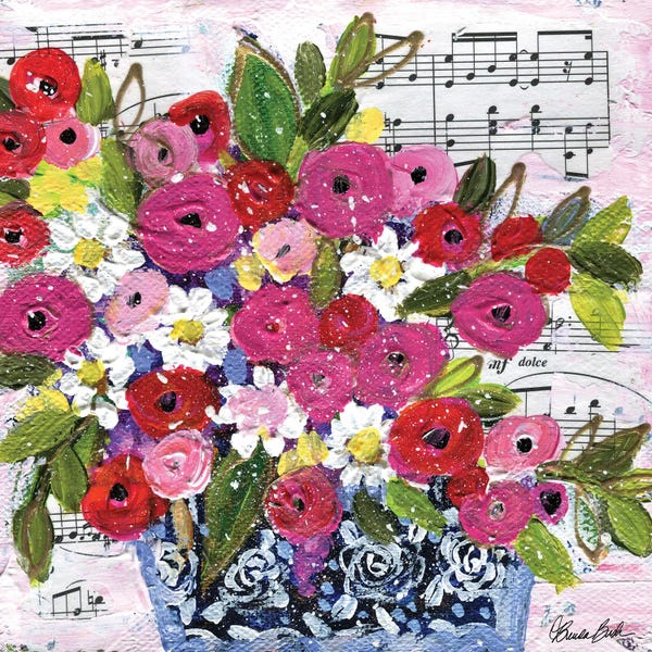 Music Notes: Romantic Day I by Brenda Bush