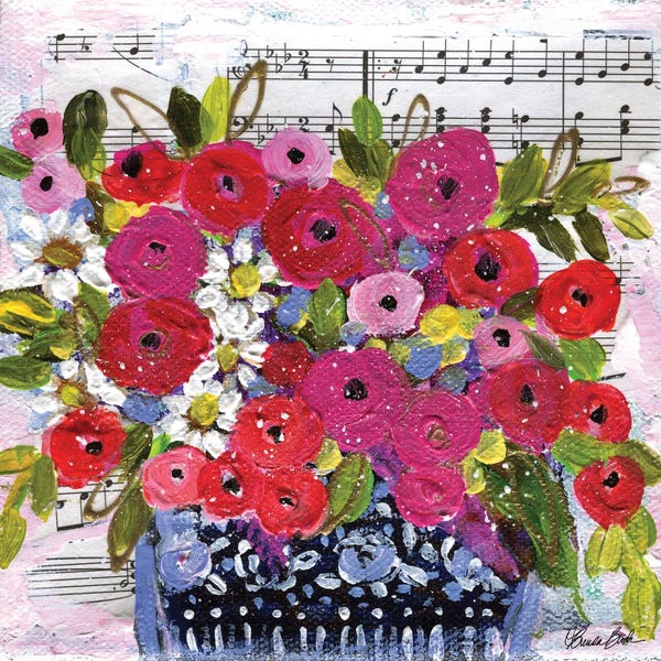 Music Notes: Romantic Day II by Brenda Bush