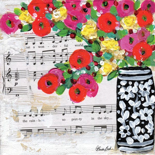 Music Notes: Wonderful World II by Brenda Bush