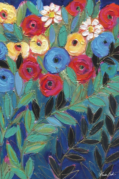 Night Time Stroll by Brenda Bush framed canvas print