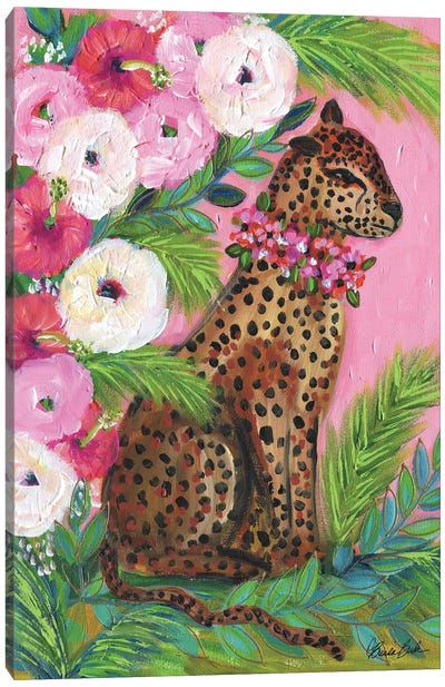 Jungle Queen Canvas Art Print - Leopard Art