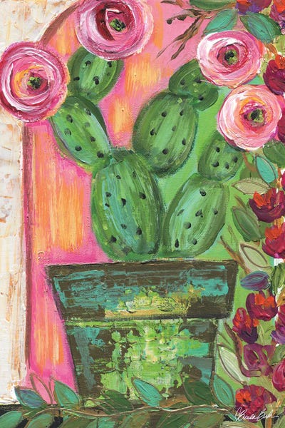 Bougainvillea by Brenda Bush multi panel art