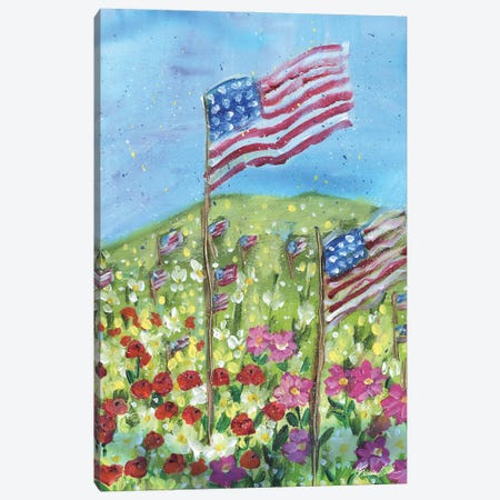 Thankful In America Canvas Print #BBN255} by Brenda Bush Art Print