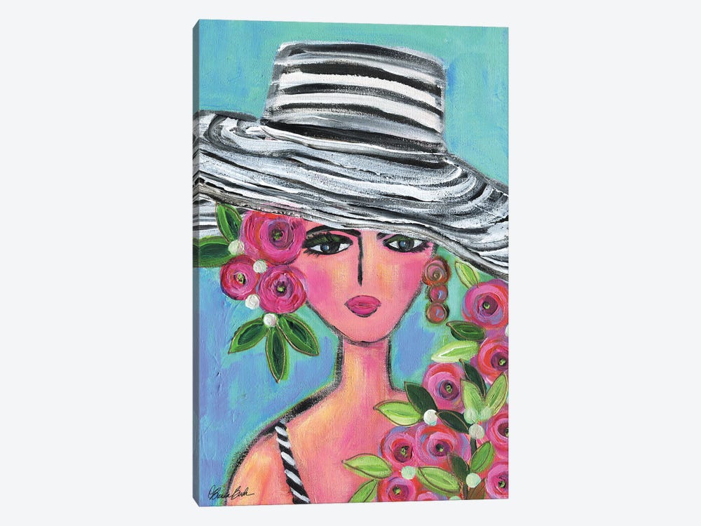 Floppy Hat by Brenda Bush 1-piece Canvas Art Print