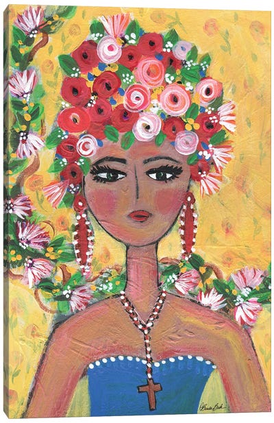 Sayulita Senorita Canvas Art Print - Brenda Bush