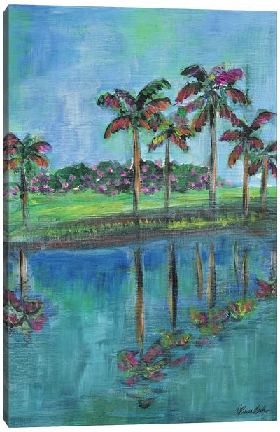 Tropical Reflections Canvas Art Print - Brenda Bush