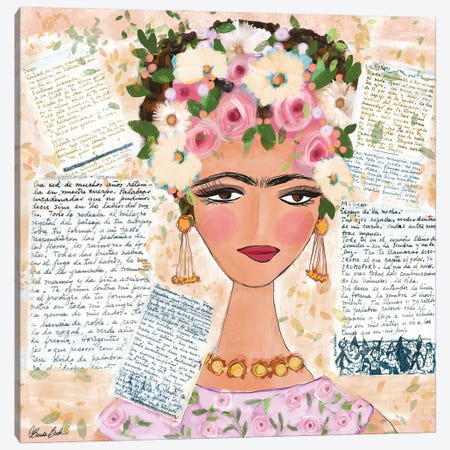 Frida’s Love Letters Canvas Print #BBN268} by Brenda Bush Canvas Print